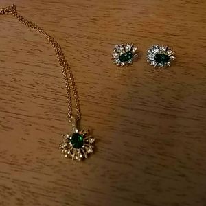 Necklace and earrings